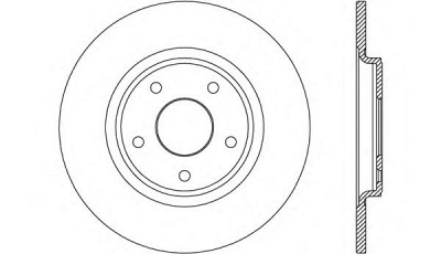 OPEN PARTS bda267510 -  Тормозной диск
